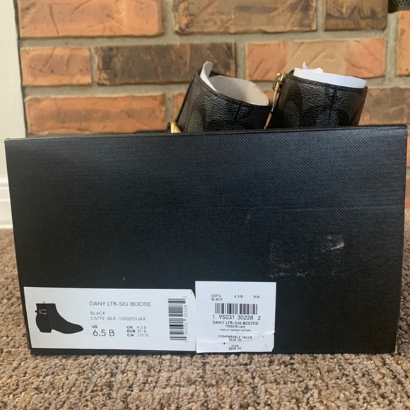 NWT Coach Black Dany Boot - Picture 7 of 10